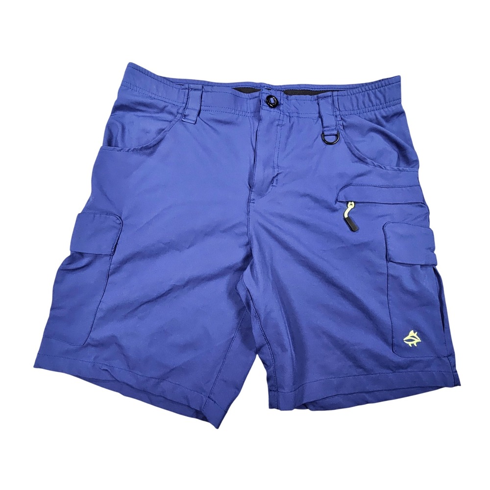 Loco Skailz Mens Fishing Shorts 36 Hybrid Cargo Performance Stretch Quick Dry